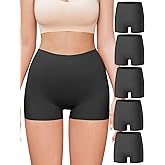 Derisaly Womens Boyshort Panties Seamless Underwear High Waist Slip Shorts Tummy Control Briefs No Show Under Dress