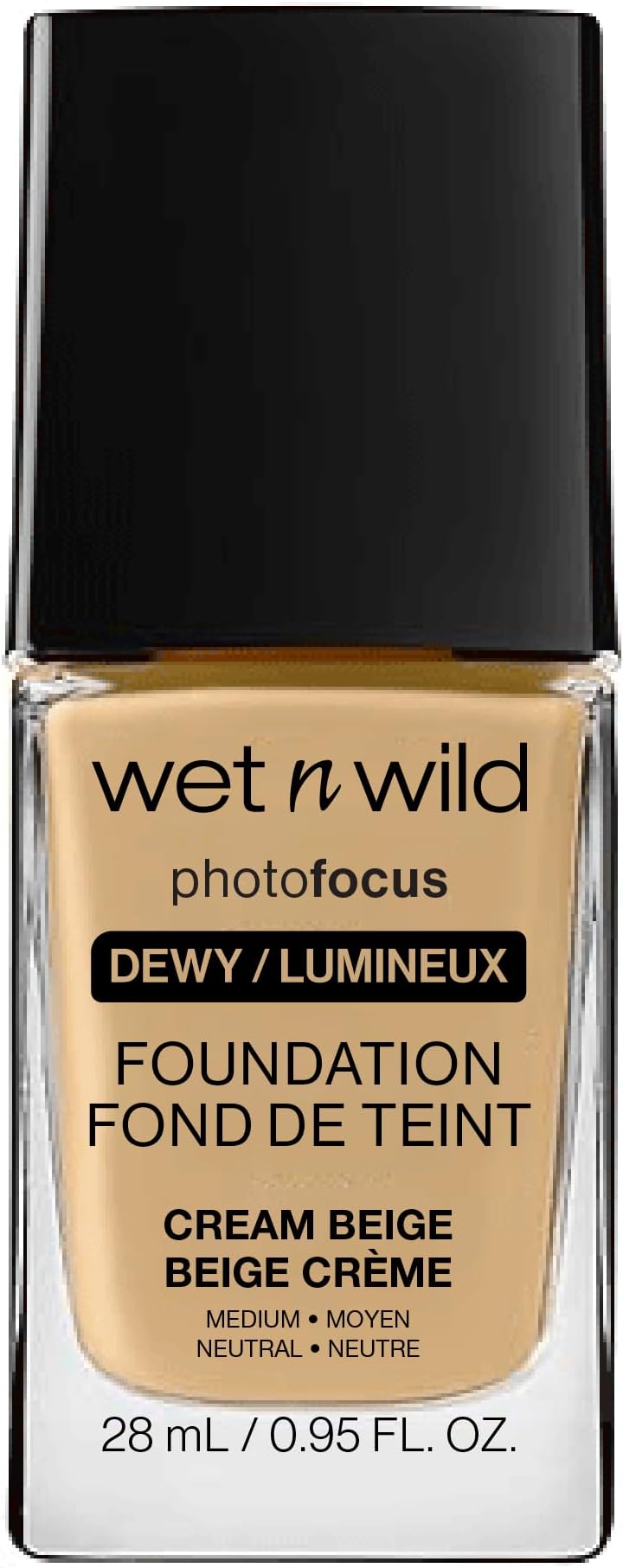 Wet n Wild Photo Focus Dewy Foundation Hydrating Liquid Foundation Cream Beige
