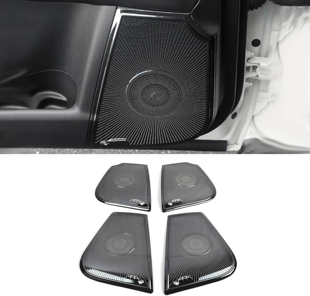 XHULIWQ Door Loudspeaker Sound Speaker Cover Trim Frame Sticker Interior Accessories,For Nissan Patrol Y62 Armada 2016-2019