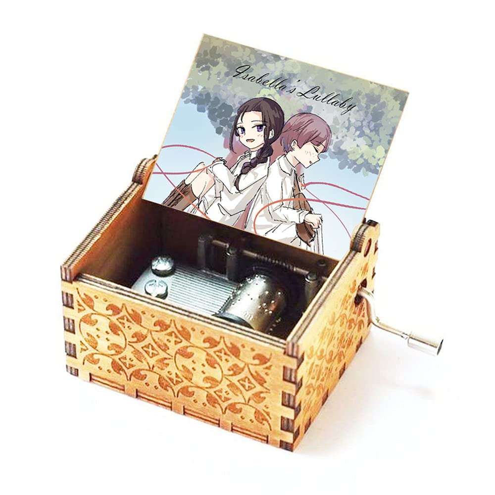 Cuzit Isabella's Lullaby Music Box From Anime The Promised Neverland Musical Box TPN Fans Tiny Hand Crank Musicbox