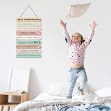 HPNIUB Rainbow Inspirational Wall Art Daily Affirmations Wood Sign Decor view 6