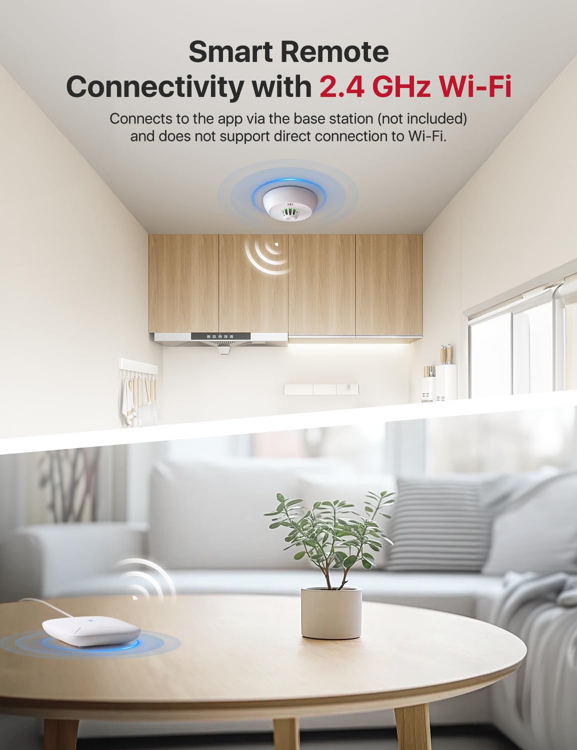 X-Sense Smart Heat Alarm XH02-M with 10-Year Sealed Battery, SBS50 Base Station Required, Model XH02-M, 1-Pack