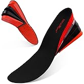 ERGOfoot Height Increase Insoles for Men, 4 Layers Adjustable Shoe Lifts Up to 3.54 Inches, Comfortable Height Boosting Insoles, Relieve Foot Pressure, Make You Taller All Day