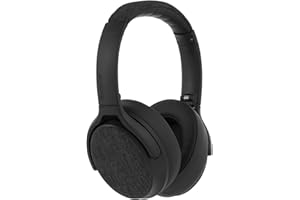 ONANOFF Made for Amazon, Active Noise Cancelling Bluetooth Headphones with Built-in Microphone | Black