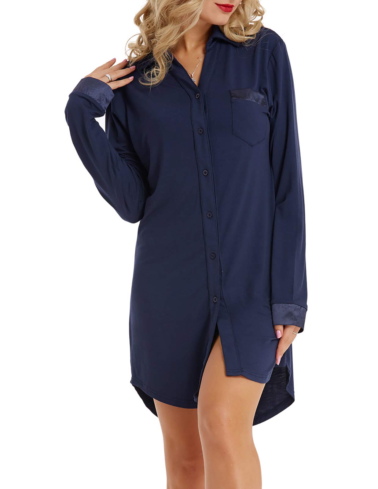 Zexxxy Women's Long Sleeve Pajama Top 