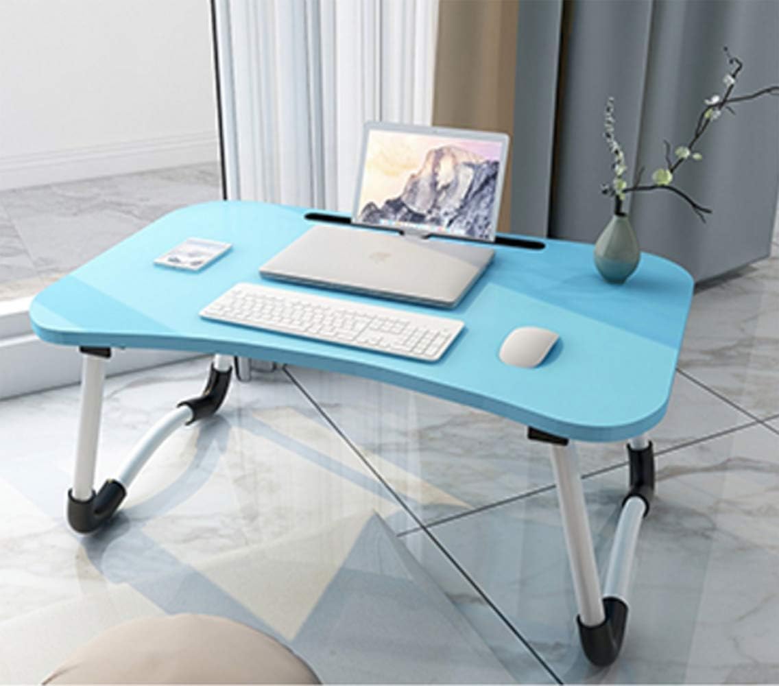 Foldable Laptop Desk, Portable Lap Desk Bed Table Tray - Image 4