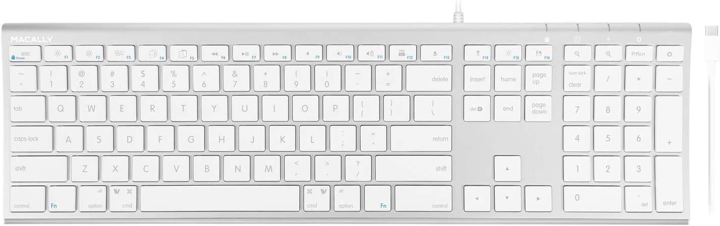 Macally Wired USB-C Keyboard image 1