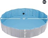 Yaheetech PVC Foldable Pet Pool 160x30cm Extra Large Dogs Cats Indoor Outdoor view 3
