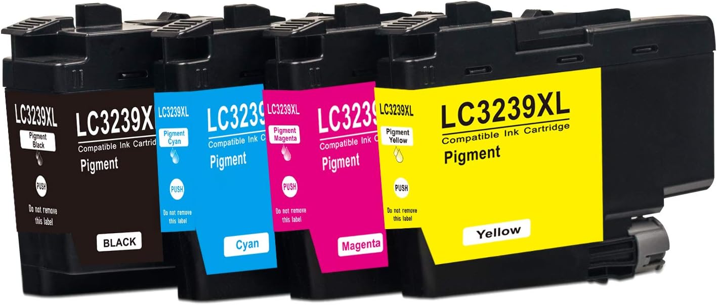 LC3239XL Ink Cartridges Compatible for Brother LC3237XL LC3239 XL Ink Cartridges for Brother HL-J6000DW MFC-J5945DW MFC-J6945DW HL-J6100DW MFC-J6947DW (4 Pack - Image 3