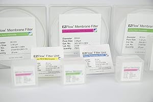 Foxx Life Sciences 364-2811-OEM EZFlow Membrane Disc Filter, Nylon, 90 mm Diameter, .2 µm Pore Size (Pack of 25)