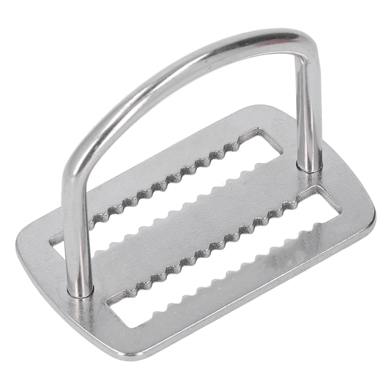 VGEBY D Ring Webbing Retainer, 316 Stainless Steel Portable D Ring Webbing Harness Belt Retainer Keeper Stopper for Diving Water Sports