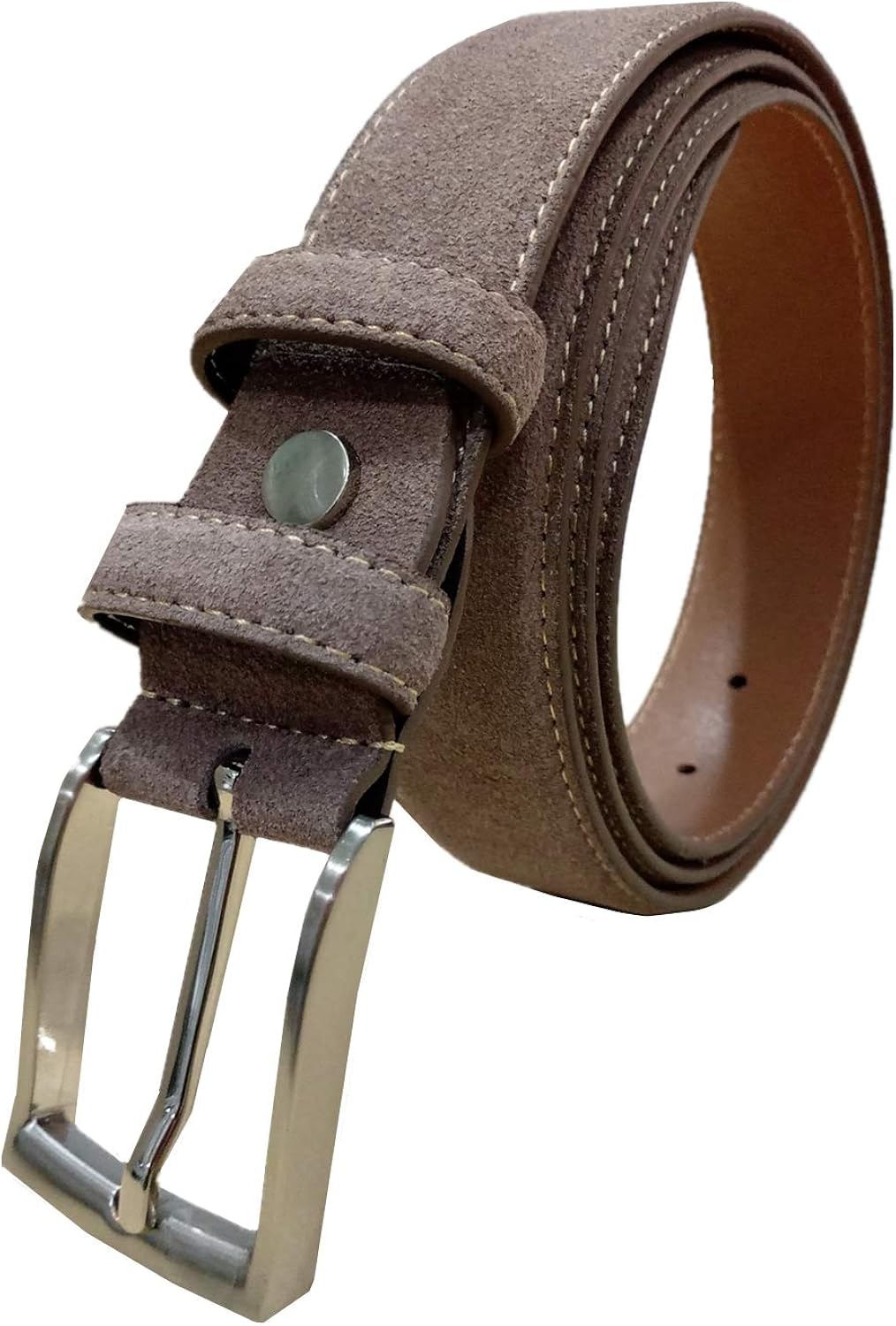 men's genuine suede belts