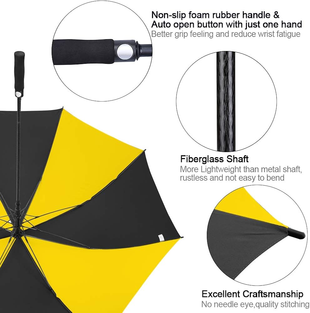 G4Free 62/68Inch Extra Large Oversized Golf Umbrella Heavy Duty Big Long Umbrella Automatic Open Windproof Waterproof Stick Rain Umbrellas for Men Women : Sports & Outdoors