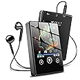 64GB Mini MP3 Player with Bluetooth 5.3, Touchscreen Portable Player with Speaker, Digital Audio Player for Sports with Hi-Fi Sound, Voice Recorder, E-Book, FM Radio Earphones Included