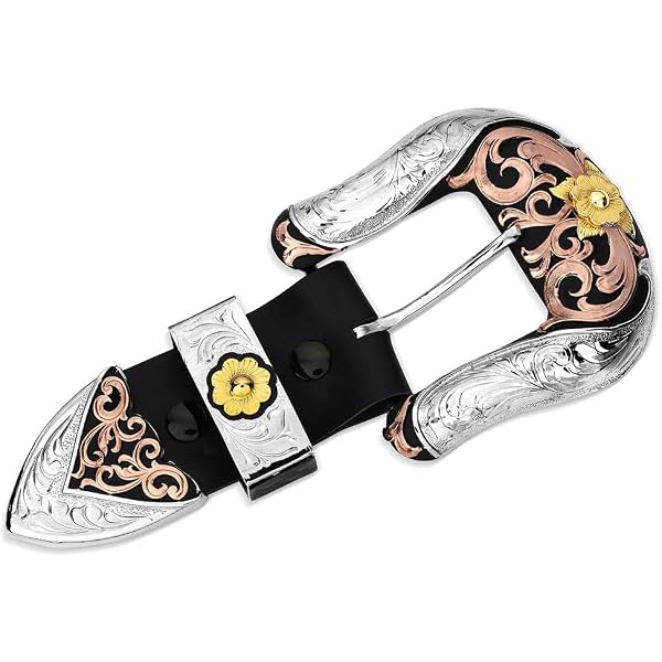 Amazon.com: M&F Western Hatband Buckle Mens 3 Piece Set 3/8  display picture 1