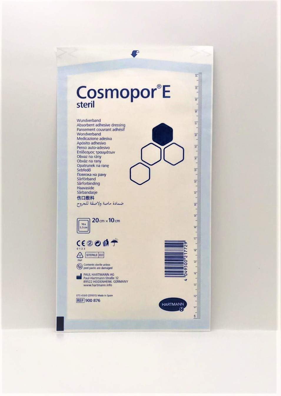 Adhesive Wound Dressing 20cm x 10cm - Pack of 10 Dressings, White, 20 x 10 cm (Pack of 10) - Image 4