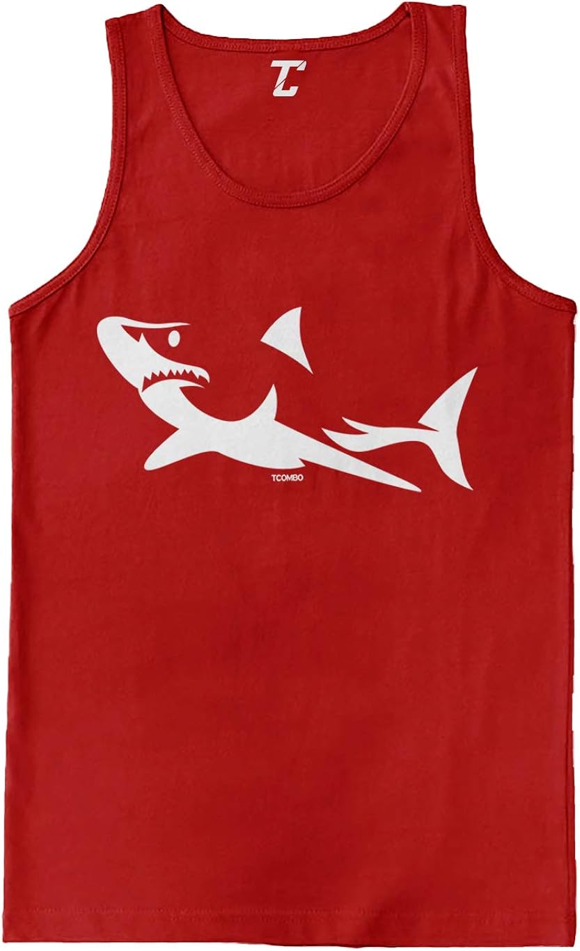 Shark Silhouette - Great White Hammerhead Men's Tank Top