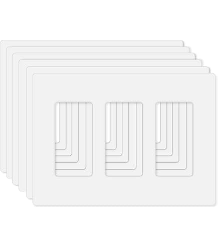 ZILLSEA 1 Plaque Murale Triple Décorative, Pour Réceptacle, Variateur D