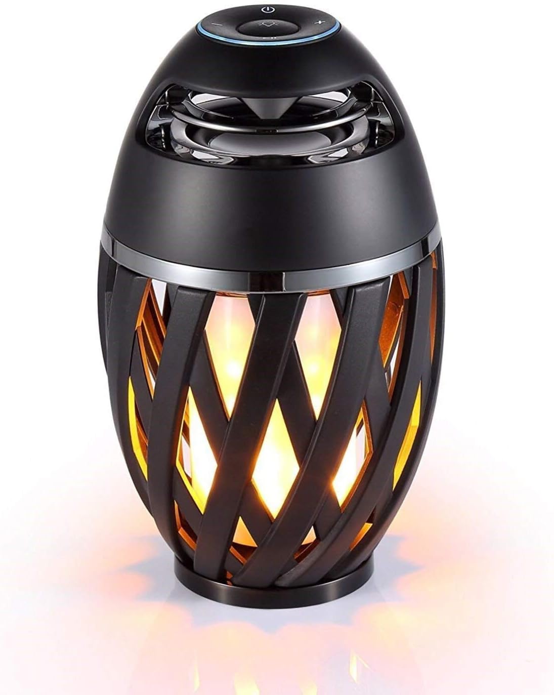 Timstore Led Flame Table Lamp, Torch Atmosphere Bluetooth Speakers&Outdoor Portable Stereo Speaker with HD Audio And Enhanced Bass, LED Flickers Warm Yellow Lights BT4.2 for iPhone/iPad/Android Count