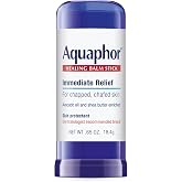 Aquaphor Healing Balm Stick, Skin Protectant, 0.65 OZ | Body Balm Protectant with Avocado Oil and Shea Butter for Chapped or Chafed Skin, Paraben and Fragrance Free