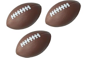 LMC Products Foam Kids Football - 7.25' Small, Soft Football - Toddler Mini 3 Pack
