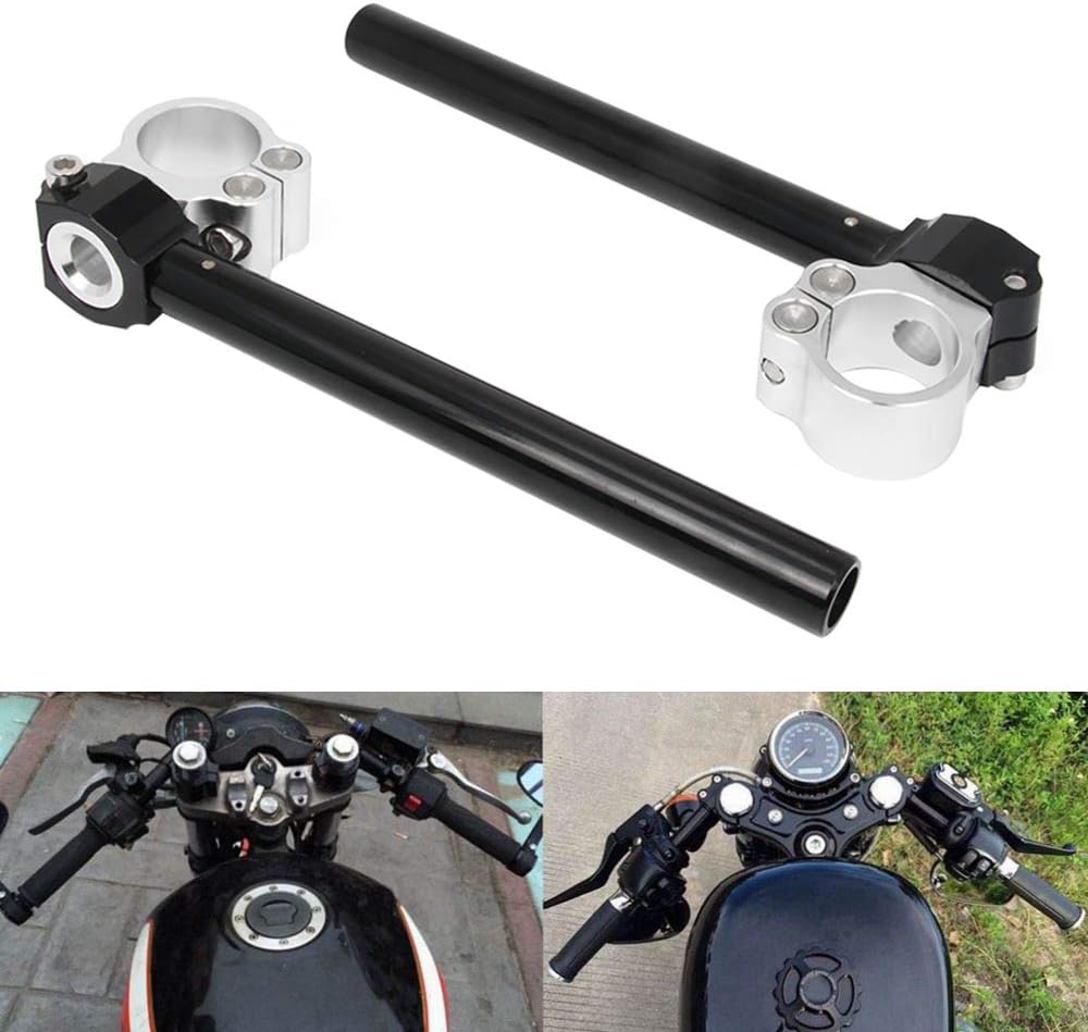 JFG RACING Motorcycle Clip ons 41mm Fork Handle Bar Clipons Separate