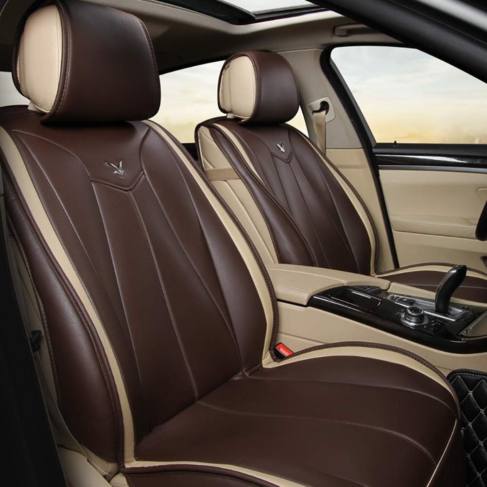 SEAT COVERS RUIRUI Leather Car Seat Cushion, Leather Car for Most Of The Car