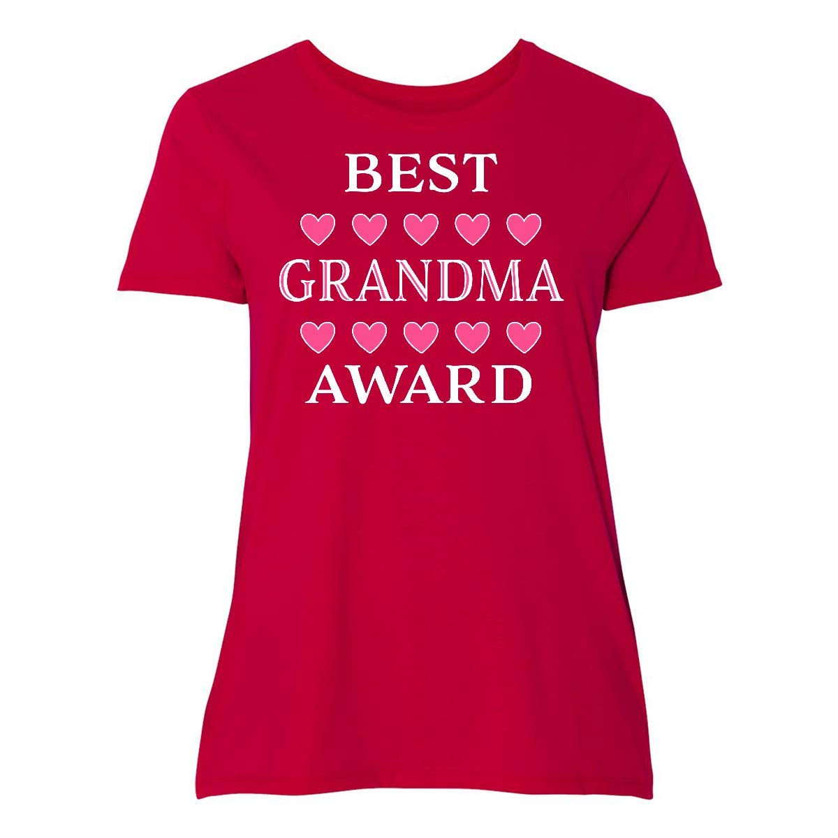Best Grandma Award Row Of Hearts Plus T Shirt 35aef 7361 Pilihax