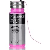 ATOMUS Eyebrow Mapping String 1 Bottle Pre-inked 30m(98ft) Microblading String for Brow Marking Measuring String for Eyebrow Makeup (Pink)