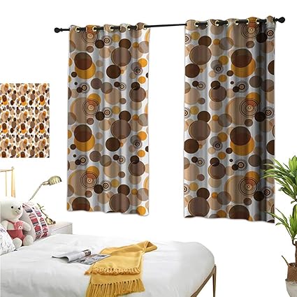 Amazon Com Luckyee Decor Curtains By Earth Tones 63 X 45
