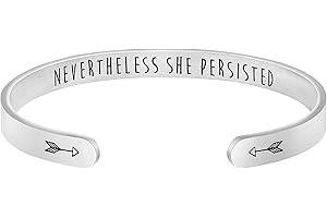 JoycuFF Bracelets for Women Birthday Graduation Christmas Anniversary Silver Rose Gold Cuff Bracelets Jewelry Gifts for Women