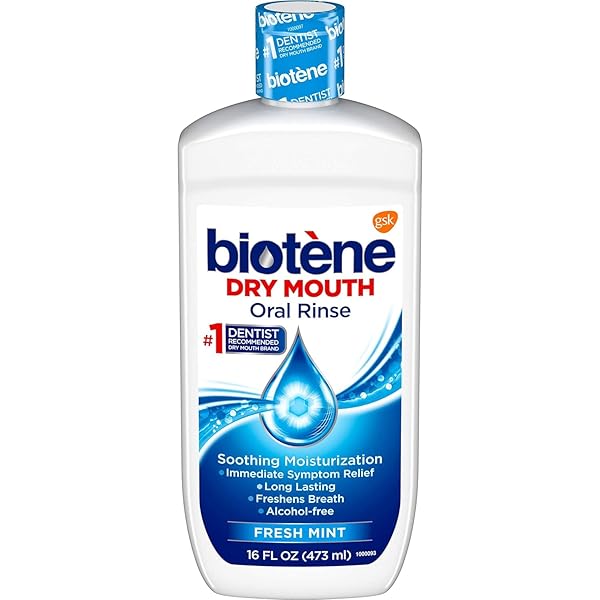 BIOTENE DRY MOUTH ORAL RINSE, FRESH MINT 16 OZ (PACK OF 5)