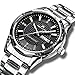 Mens Watches Men Waterproof Silver Stainless Steel Wrist Watch Date Luxury Simple Design Watches for Man
