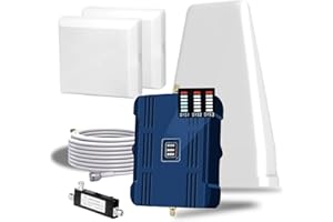 BRSTSWHEL Cell Phone Booster for Home & Multi-Room,Up to 7,000 sq ft,Cell Phone Signal Booster for Band 5/12/13/17,Boost 5G 4G Data for All U.S. Carriers FCC Approved Cell Signal Booster