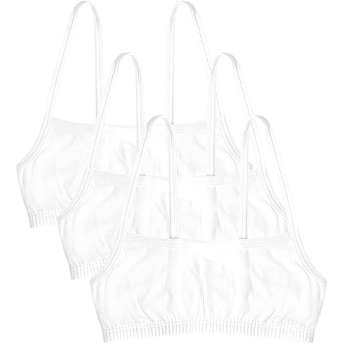 Fruit of the Loom Girls' Cotton Spaghetti Strap Sport Bra