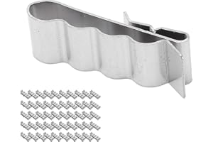 Haofy Cable Management Clips 304 Stainless Steel 4 Wire Clamp/Holder 50PCS, Stable Clamp for Solar Panel, Photovoltaic Module