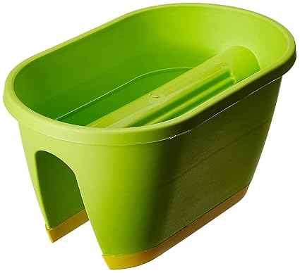 Well Grower Big Rectangular Railing Pot Set(20 inch (Length) , Multi-Color , 2-Pieces)