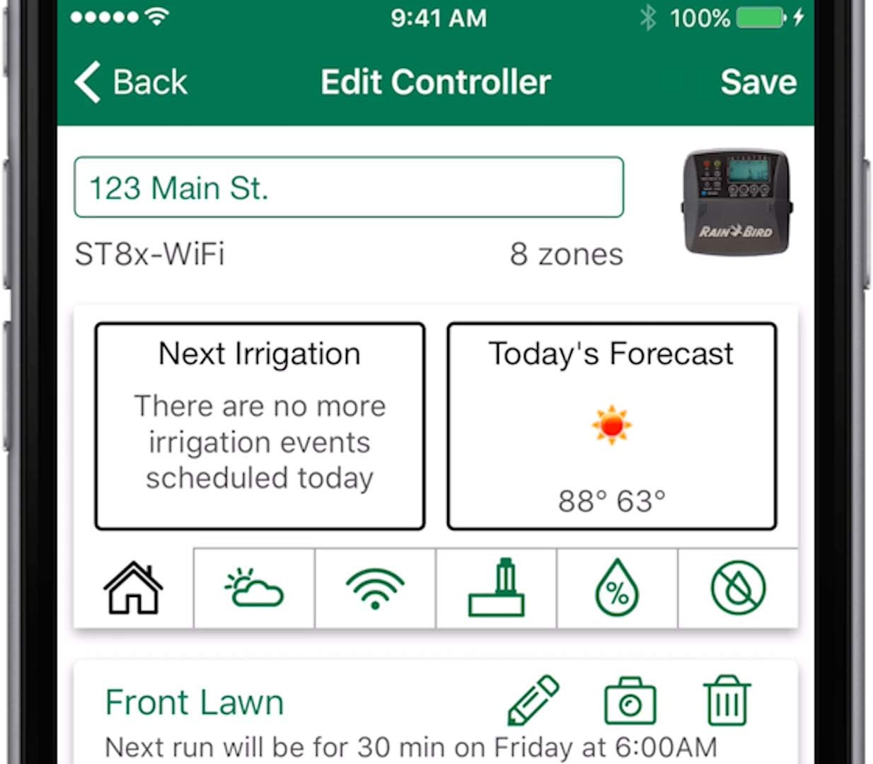Rain Bird ST8I-2.0 Smart Indoor WiFi Sprinkler/Irrigation System Timer/Controller, WaterSense Certified, 8-Zone/Station, Compatible with  Alexa (2.0 replaces Obsolete ST8I-WIFI) : Garden & Outdoor