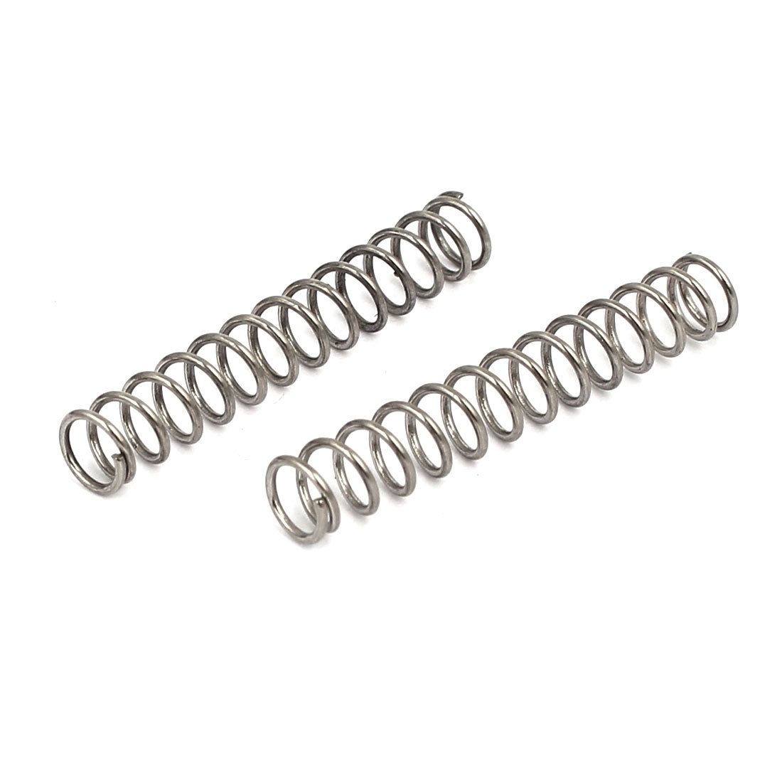 sourcingmap Compression Spring,304 Stainless Steel,5mm OD,0.6mm Wire Size,30mm Free Length,Silver Tone,10Pcs - Image 4