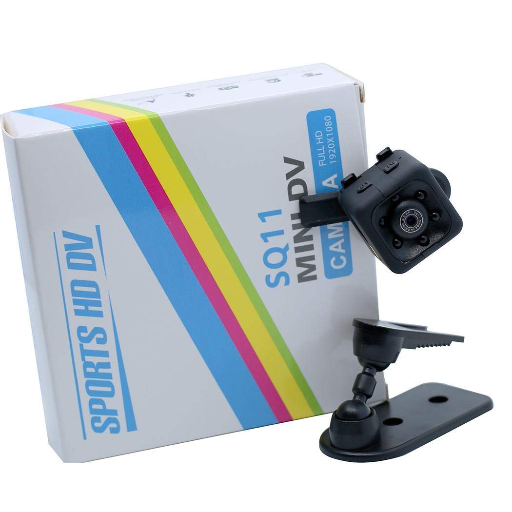 mekolen Mini SQ11 HD Camera - 1080P HD Pixel Outdoor Portable Sports Camera Spy Cameras DV Video Recorder Motion Detection Security Camera,Black