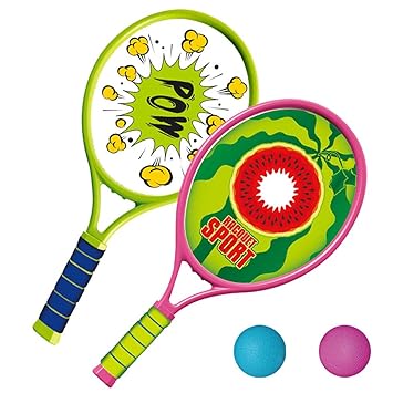 Coxeer Tennis Racquet Set Funny Tennis Racket with Outdoor Training Balls for Kids
