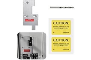 QYZZRS Generator Interlock Kit Compatible with GE General Electeric Breaker Panels with Single Vertical Throw Main,2 1/2 Inch Spacing Between Main and Branch Breaker,Professional Interlock Kit