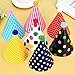 Maxdot 22 Pieces Party DIY Cone Hats Polka Dots Birthday Paper Cone Hats and Crown Hats with Lovely Pom Poms for Party Supply