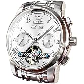 OLEVS Mens Watch Automatic Mechanical Stainless Steel Self Winding Business Dress Waterproof Watch for Men