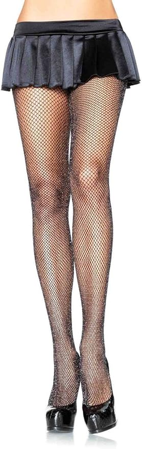 glitter fishnet tights