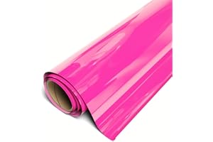 Siser EasyWeed HTV 11.8" x 2ft Roll - Iron on Heat Transfer Vinyl (Fluorescent Pink)
