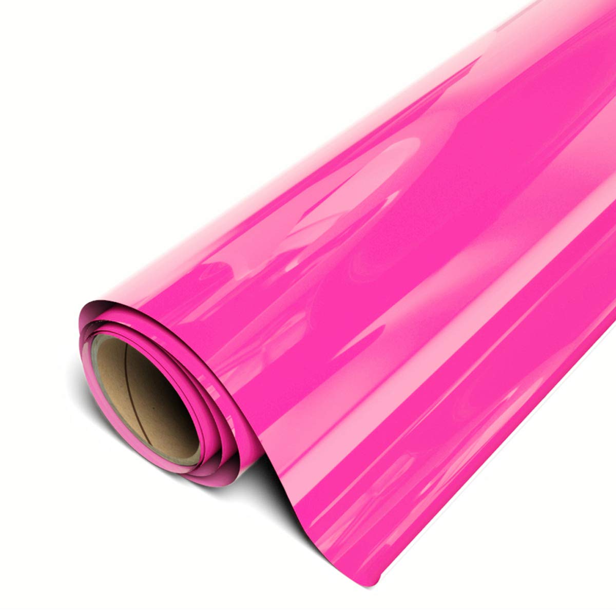 Siser EasyWeed Heat Transfer Vinyl 11.8" x 10ft Roll (Fluorescent Pink) - Compatible with Siser, Cricut, Silhouette and Other Craft/Professional Cutters - CPSIA Certified Image