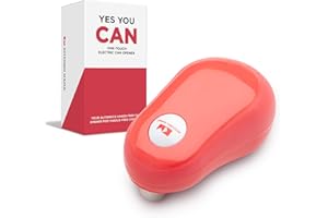 Kitchen Mama One Touch Electric Can Opener: Auto-Stop, Ergonomic Design for Seniors with Arthritis, One Button Press, Smooth 