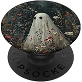 Cute Wildflower Spooky Ghost PopSockets Adhesive PopGrip