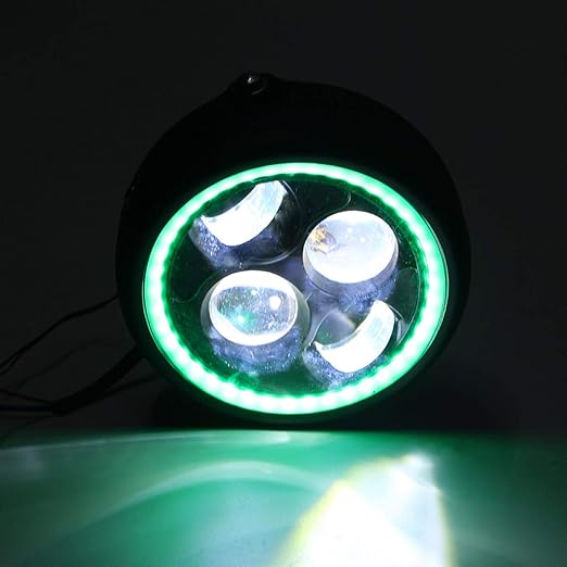 RENCALO Motorcycle Cafe Racer COB LED Proyector Angel Eye Faros ...